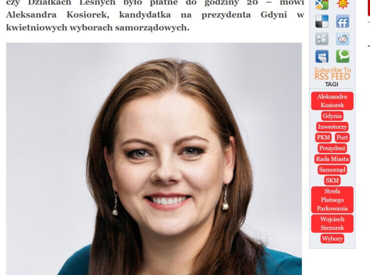 zrzut ekranu serwisu internetowego Gazeta Bałtycka z dnia 09.02.2024